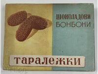 A ROW OF SOCIAL BOXES OF BONBON TARALEJKI