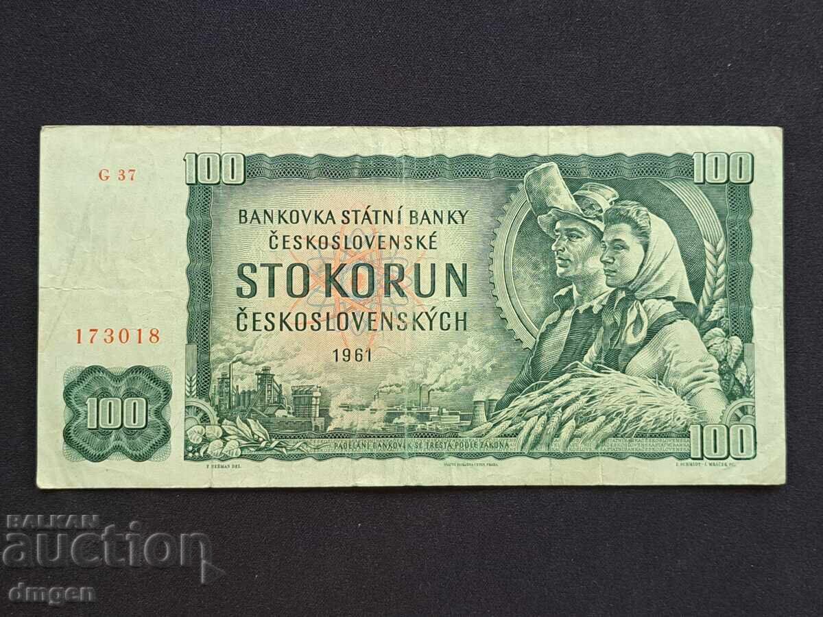 100 κορώνες Τσεχοσλοβακίας 1961 σειρά G