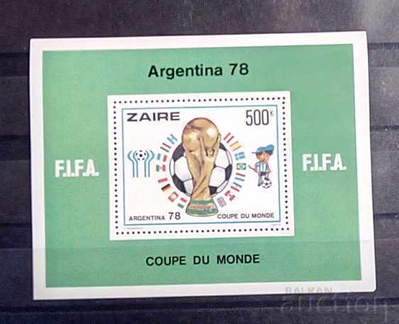 Zair 1978 Sport/Fotbal Bloc 20 € MNH Zair 1978 Sport/Fotbal Bloc 20 € MNH