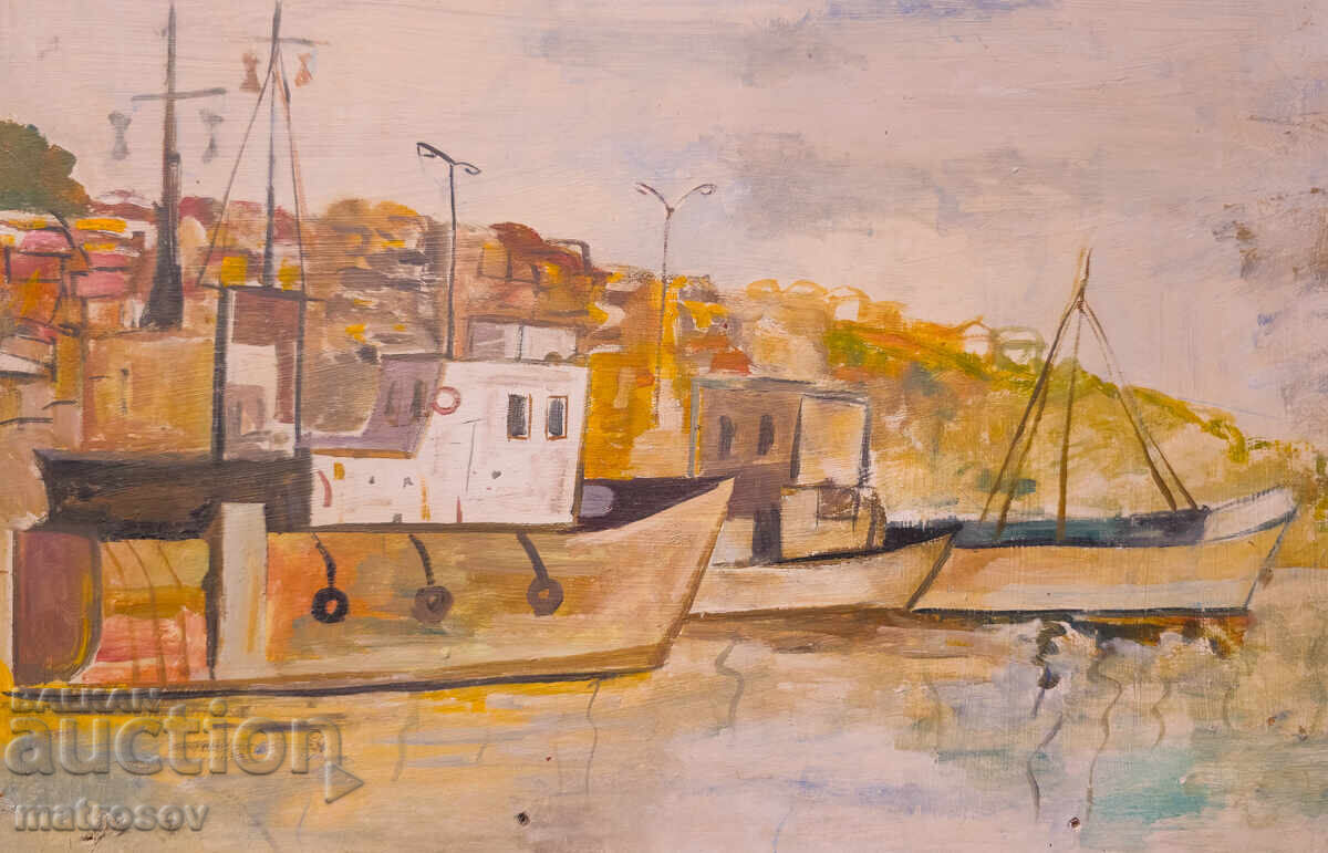 Peter Nenov, landscape, oil painting with price 200.00 BGN | € 102.26