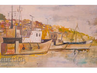 Peter Nenov, landscape, oil painting