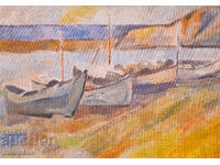 Peter Nenov, seascape, oil painting