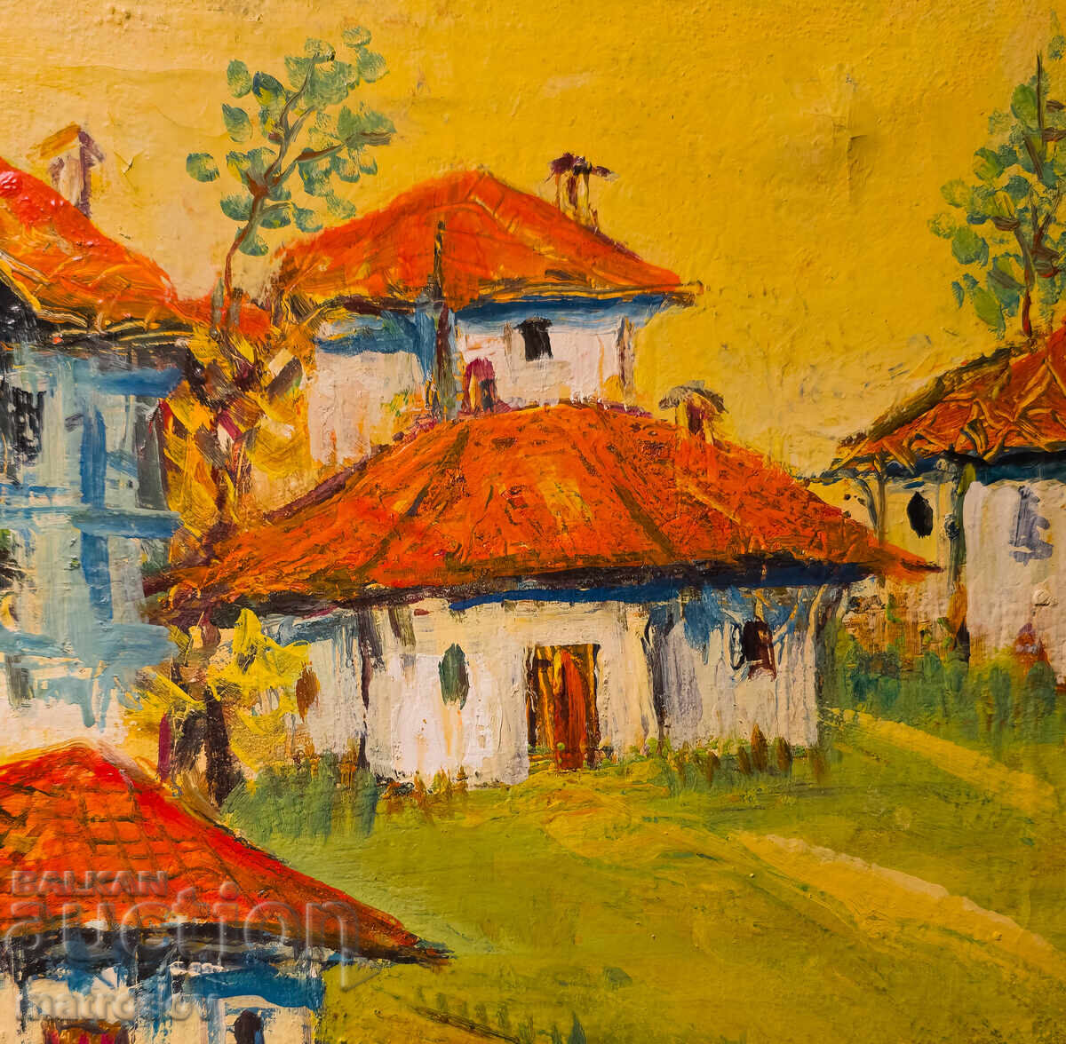 Boris Tsanov, oil painting, rural landscape - 7