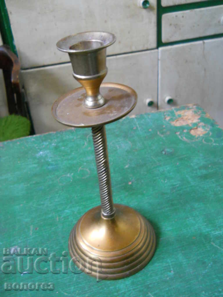 Bronze candlestick with price 15.00 BGN | € 7.67 Bronze candlestick with price 15.00 BGN | € 7.67