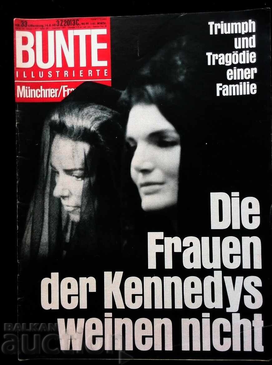 1968 g. Εξώφυλλο για το θάνατο της Τζάκλιν Κένεντι Ωνάση Κένεντι