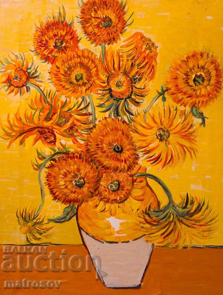 Μπόρις Τσάνοφ πίνακας, ελαιογραφία, νεκρή φύση