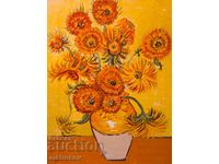 Boris Tsanov painting, oil paints, still life