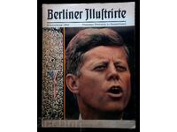 1963 BERLINER ILLUSTRIRTE MAG PREȘEDINTE KENNEDY ÎN GERMANIA SP