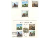 1989. Eĭre. Faună și Floră. Păsări de vânat + Bloc