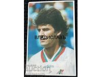 Football card Emil Kostadinov Bulgaria