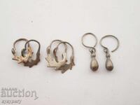 3 sets of old women's earrings, cut jewelry, costume jewelry