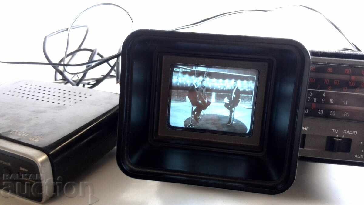 Vintage Unisonic Radio and Micro TV from 1979 with Leather with price 155.00 BGN | € 79.25 Vintage Unisonic Radio and Micro TV from 1979 with Leather with price 155.00 BGN | € 79.25
