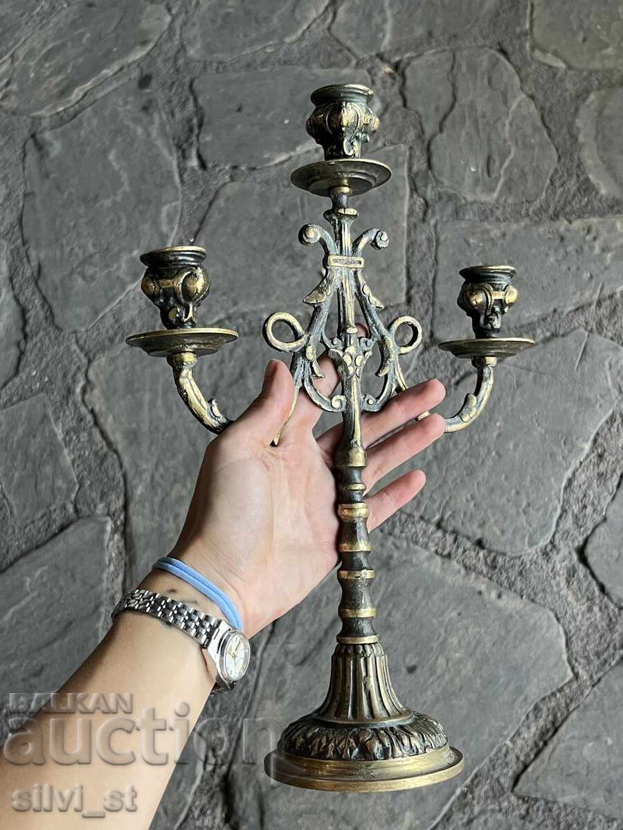 Auction OLD BAROQUE CANDLESTICK Auction OLD BAROQUE CANDLESTICK