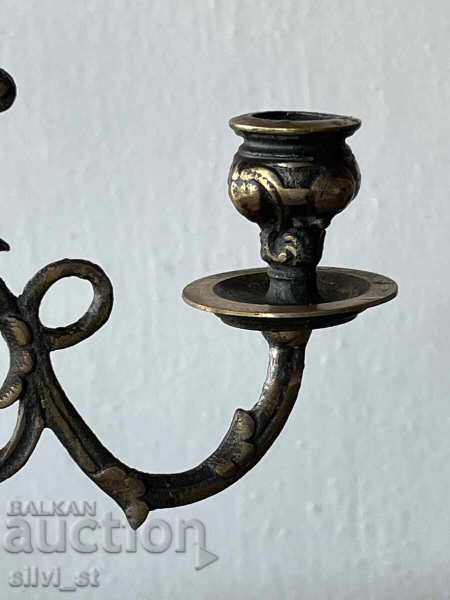 OLD BAROQUE CANDLESTICK - 5 OLD BAROQUE CANDLESTICK - 5