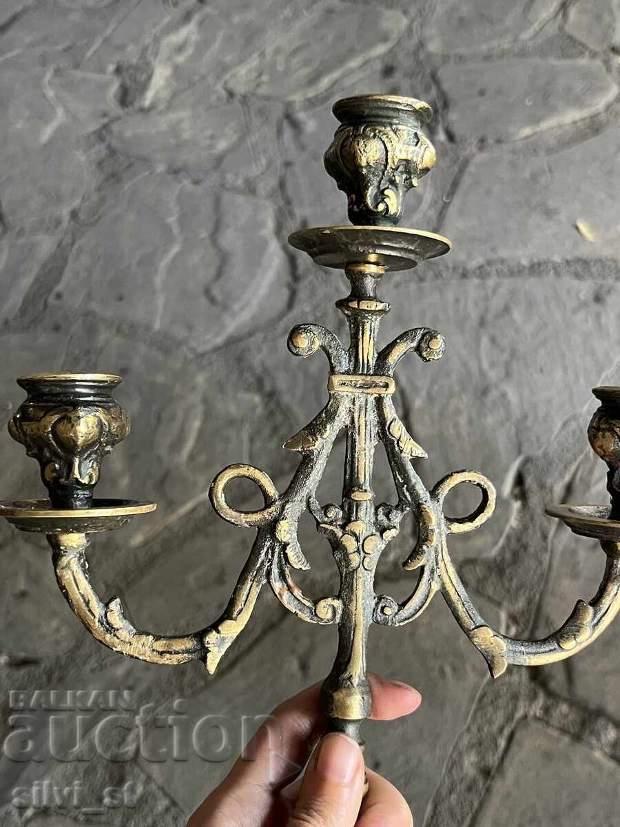 OLD BAROQUE CANDLESTICK - 6 OLD BAROQUE CANDLESTICK - 6