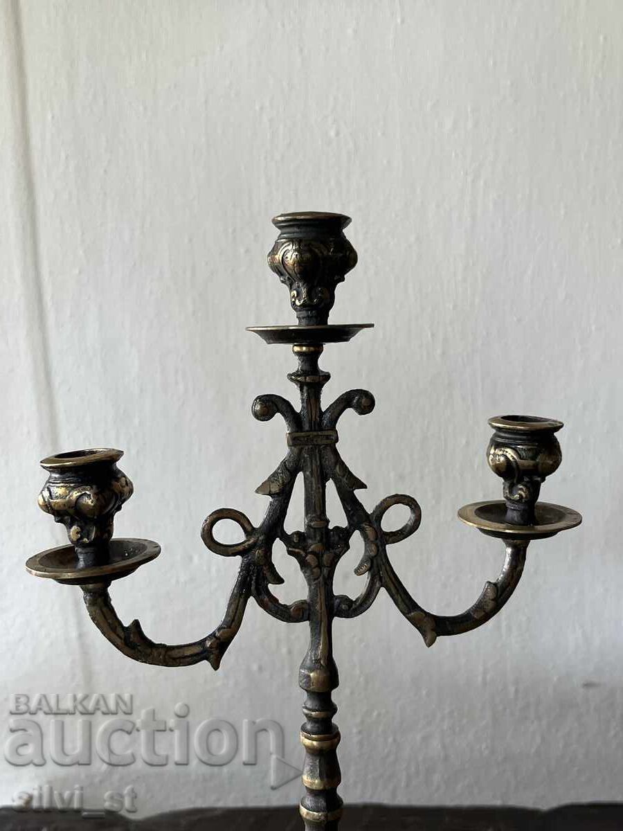 OLD BAROQUE CANDLESTICK - 7 OLD BAROQUE CANDLESTICK - 7