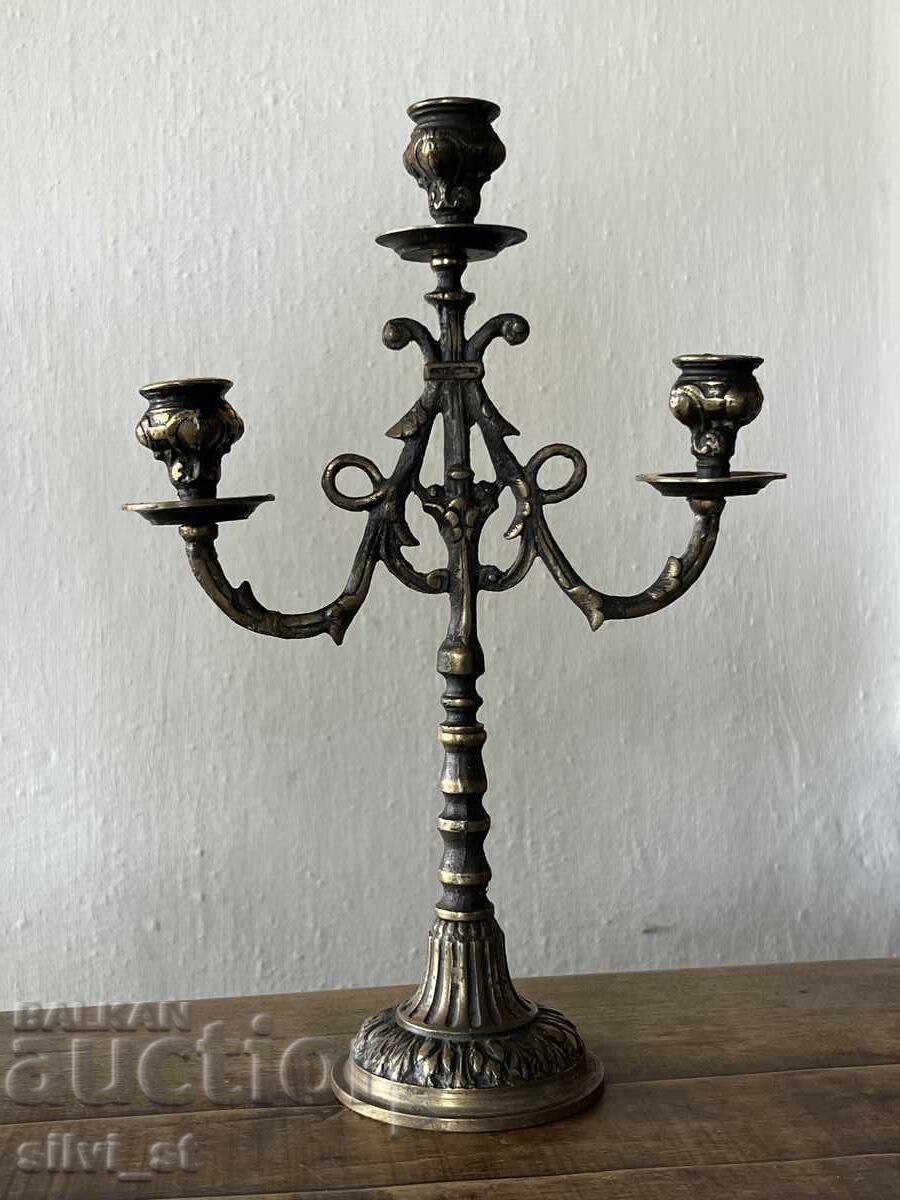 OLD BAROQUE CANDLESTICK OLD BAROQUE CANDLESTICK
