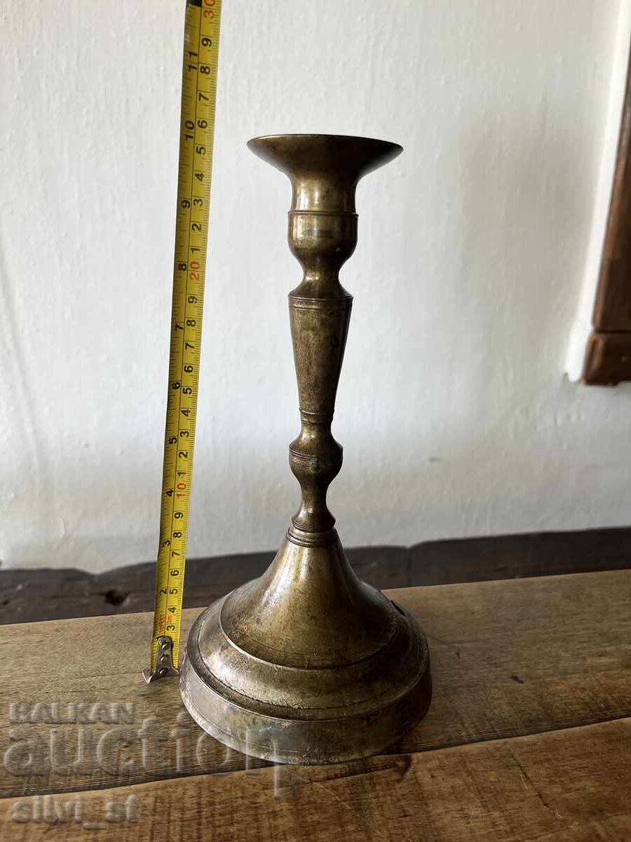 Antique Bronze Candlestick - 6 Antique Bronze Candlestick - 6