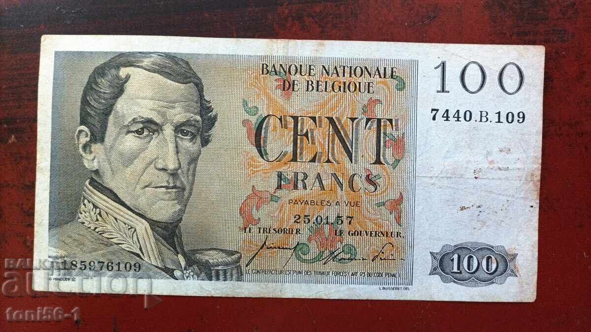 Belgium 100 Francs 1957