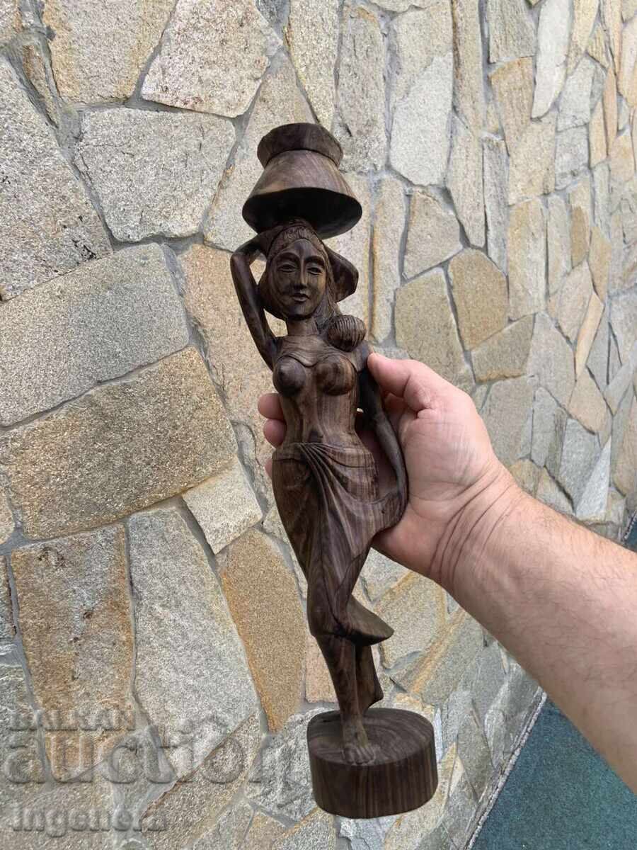 Auction  Wood Figure Woodcarving Statue Sculpture Wood