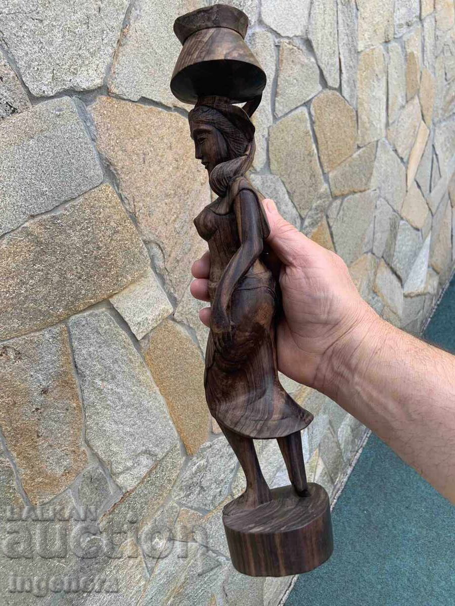 Wood Figure Woodcarving Statue Sculpture Wood - 6