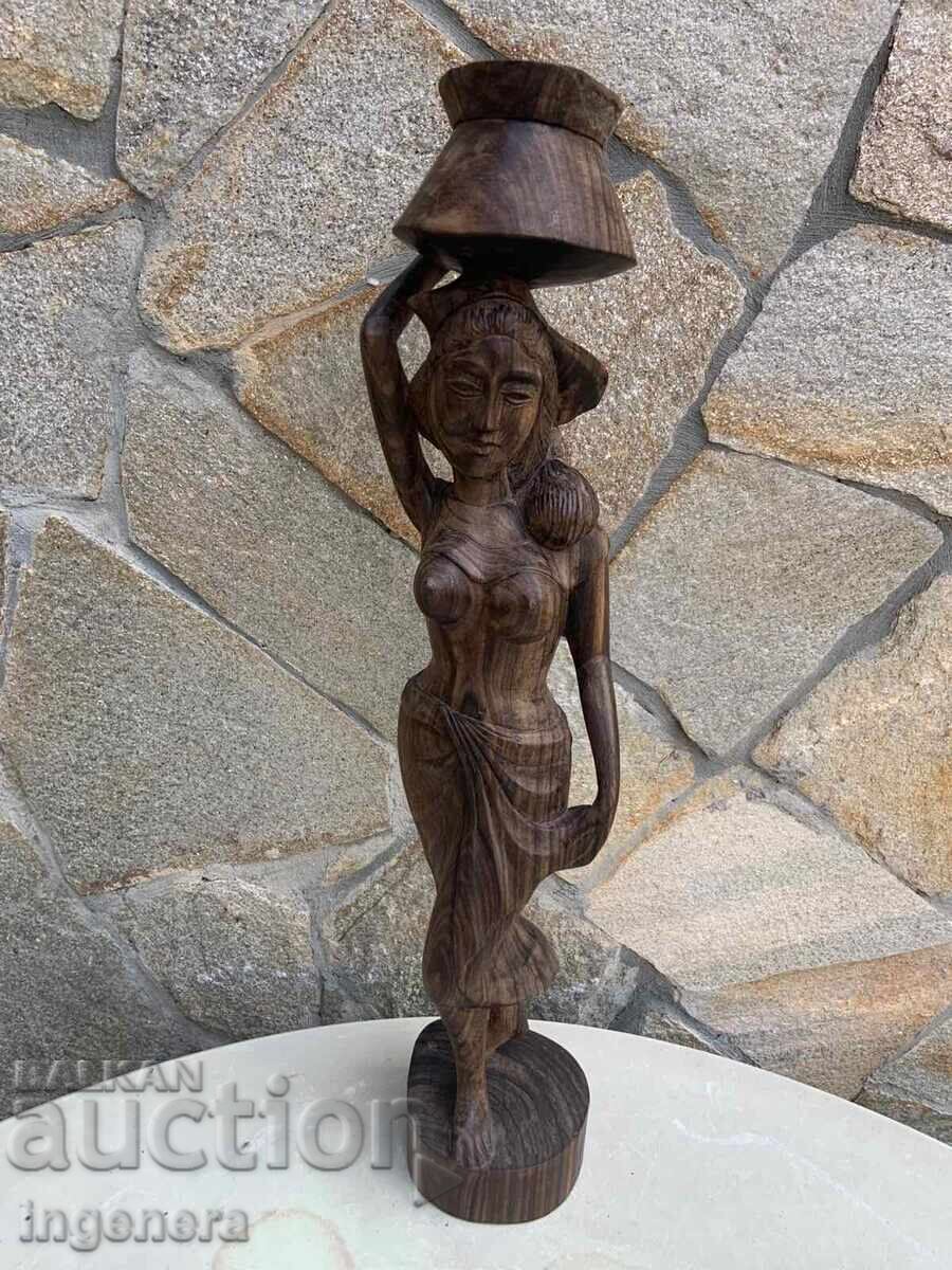 Wood Figure Woodcarving Statue Sculpture Wood