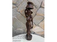 FIGURĂ DE SCULPTURĂ DIN LEMN, STATUETĂ, SCULPTURĂ DIN LEMN