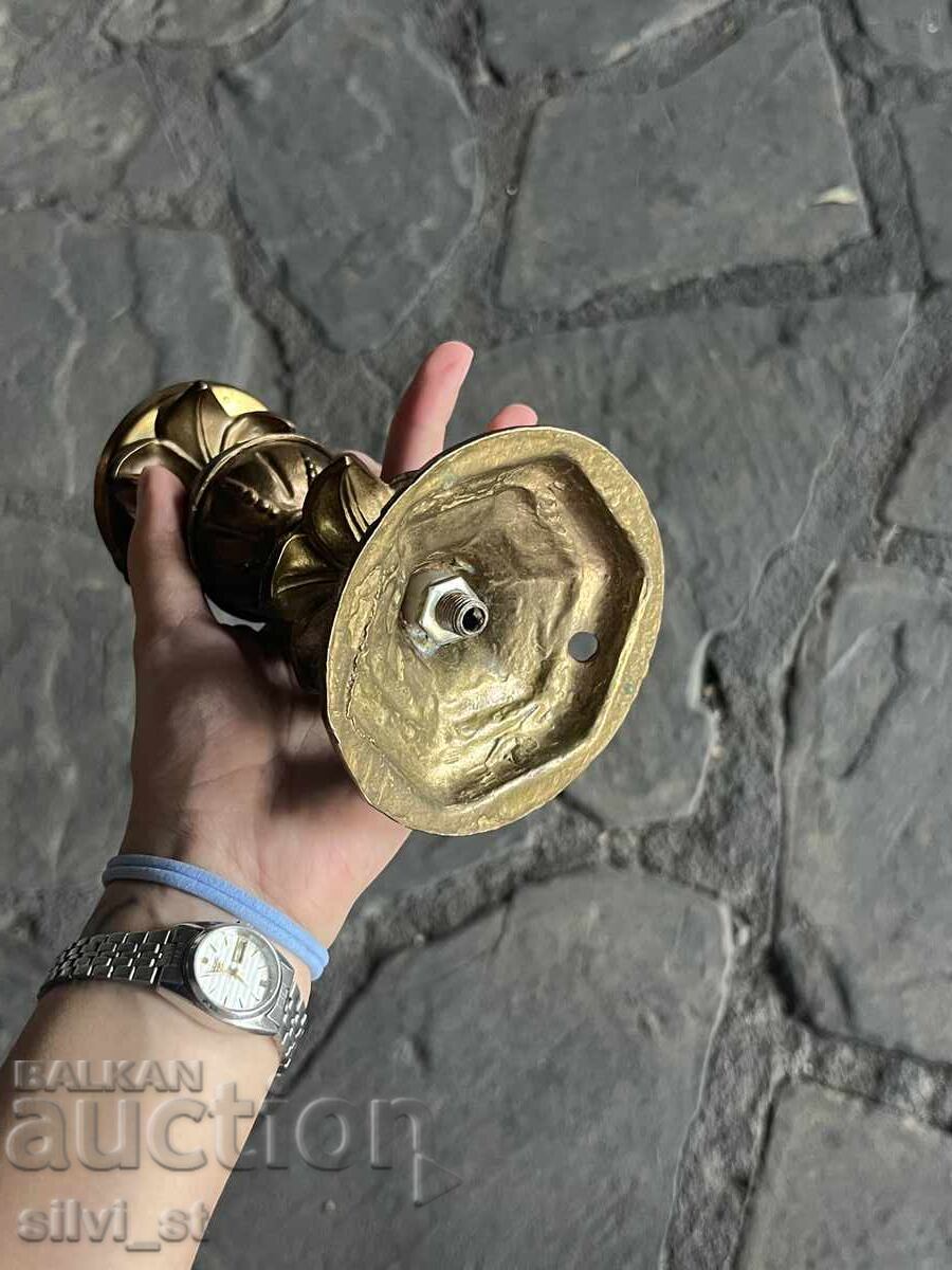 Antique bronze candlestick - 6 Antique bronze candlestick - 6