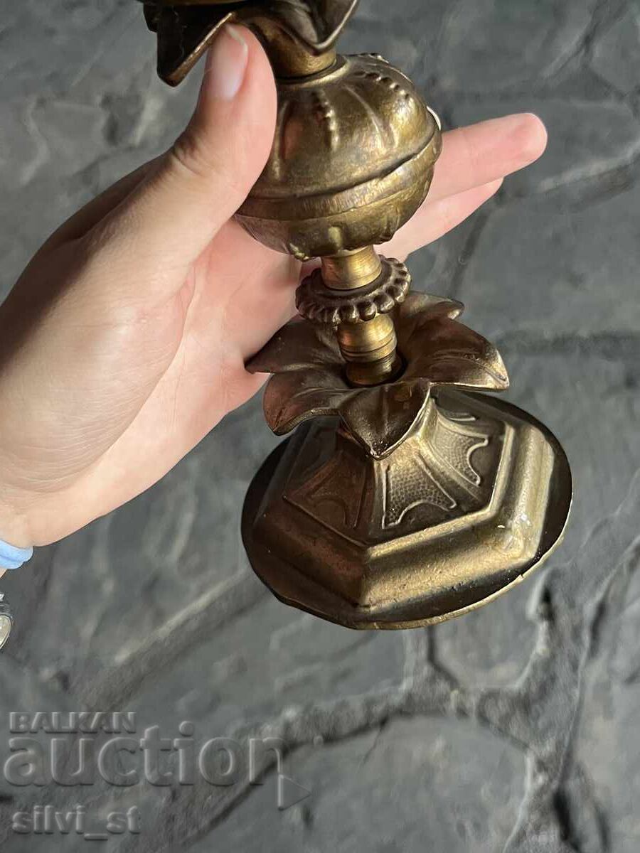 Antique bronze candlestick - 7 Antique bronze candlestick - 7
