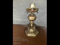 Antique bronze candlestick