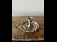 Silver-plated candlestick