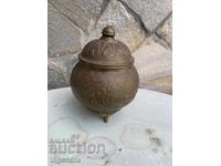 CEASCĂ DE ZAHĂRNIȚĂ DIN ALAMĂ, VECHE