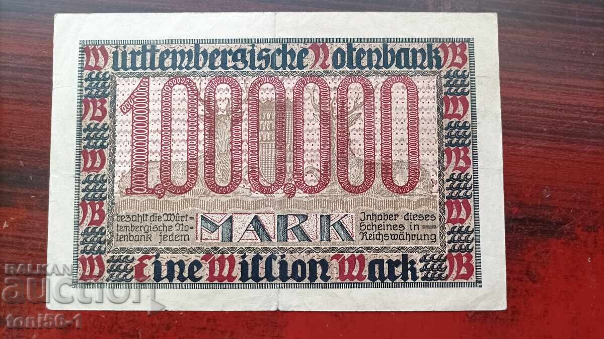 Germania 1 milion mărci 1923 cu preț 12.00 BGN | € 6.14
