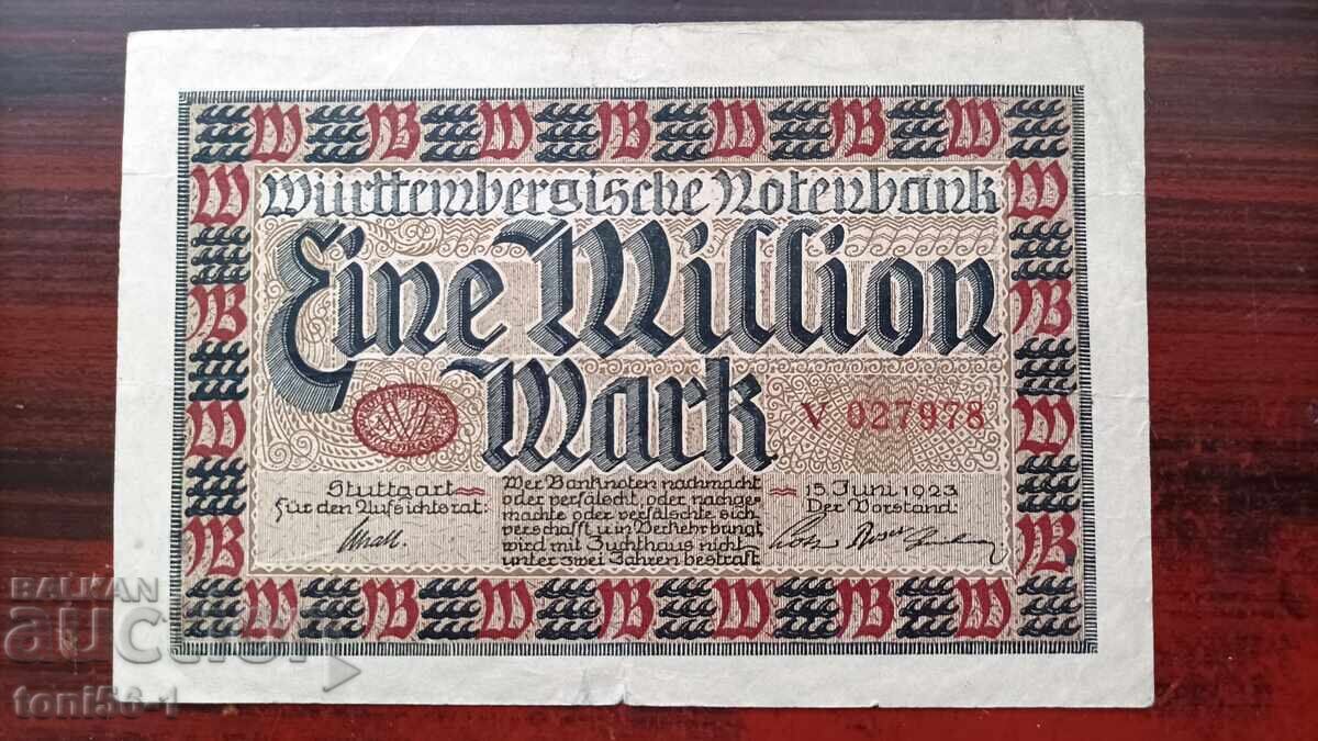 Germania 1 milion mărci 1923