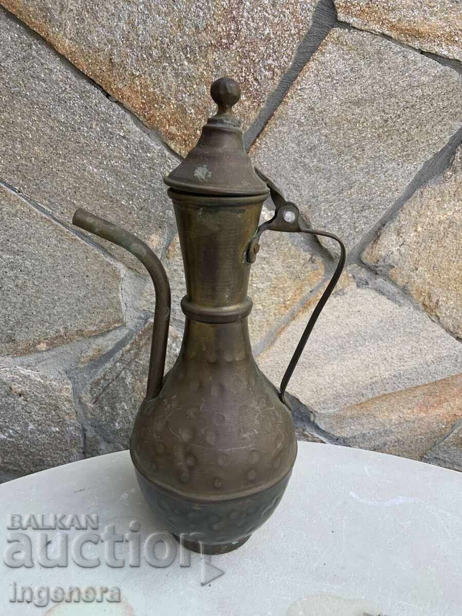 ЧАЙНИК КАНА СЪД МЕСИНГ СТАРИНЕН