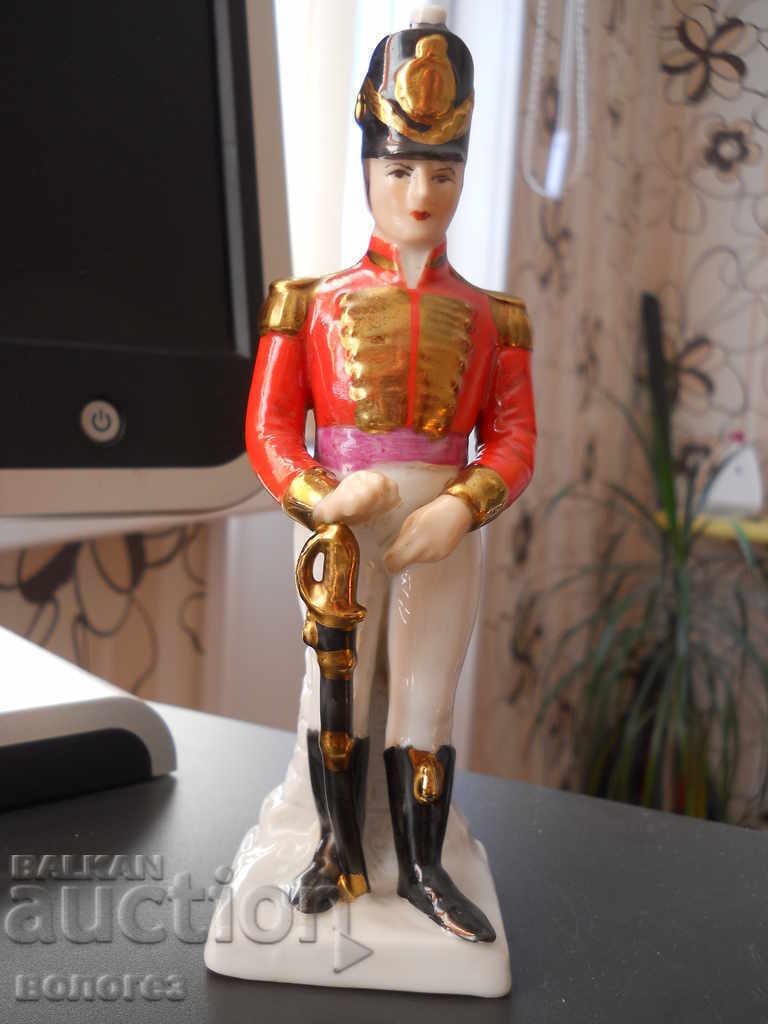 Porcelain figurine - officer from Napoleon's army Porcelain figurine - officer from Napoleon's army