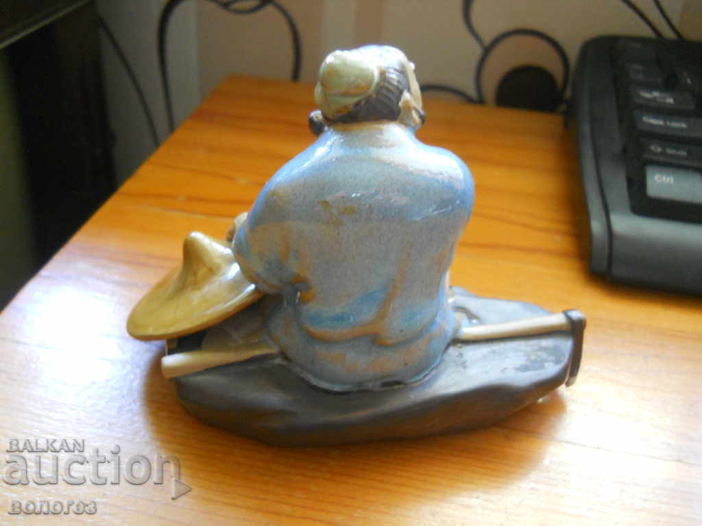 Licitație Statuetă ceramică veche - înțelept-agricultor (China) Licitație Statuetă ceramică veche - înțelept-agricultor (China)