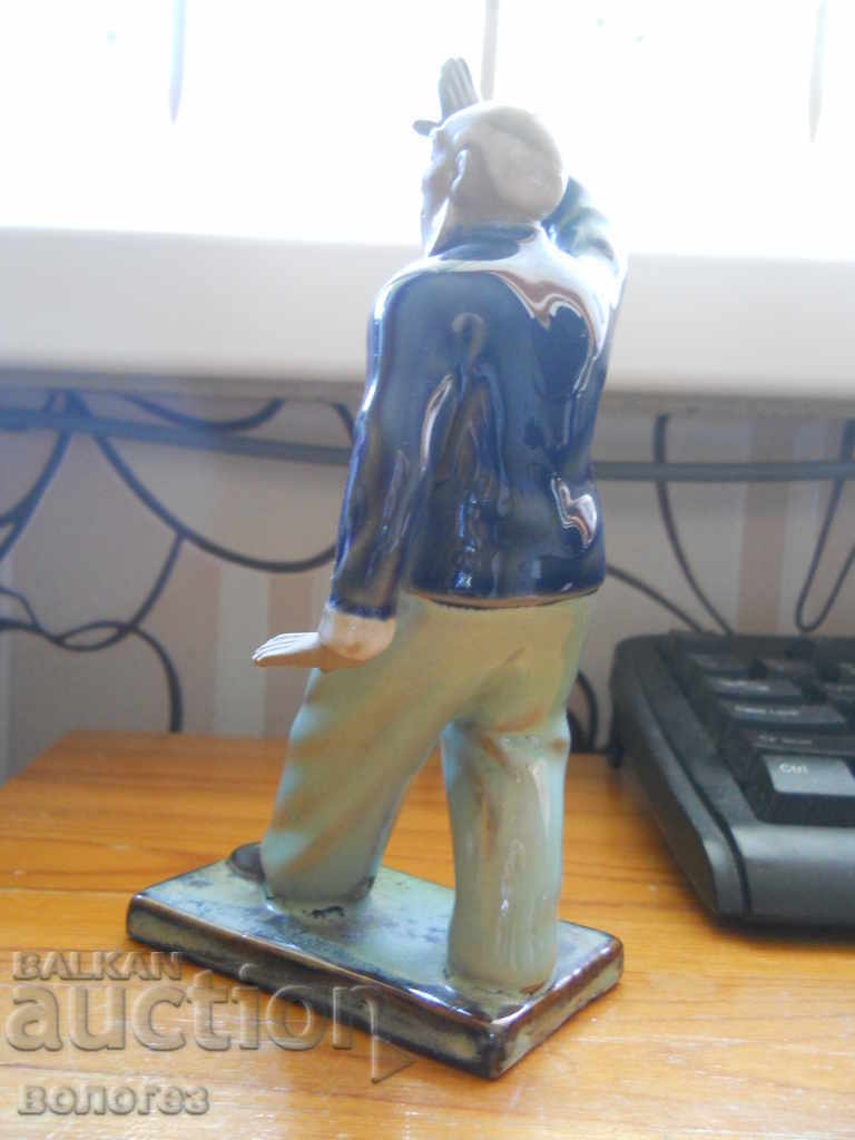 Licitație Statuetă ceramică - înțelept practicând tai chi (China) Licitație Statuetă ceramică - înțelept practicând tai chi (China)