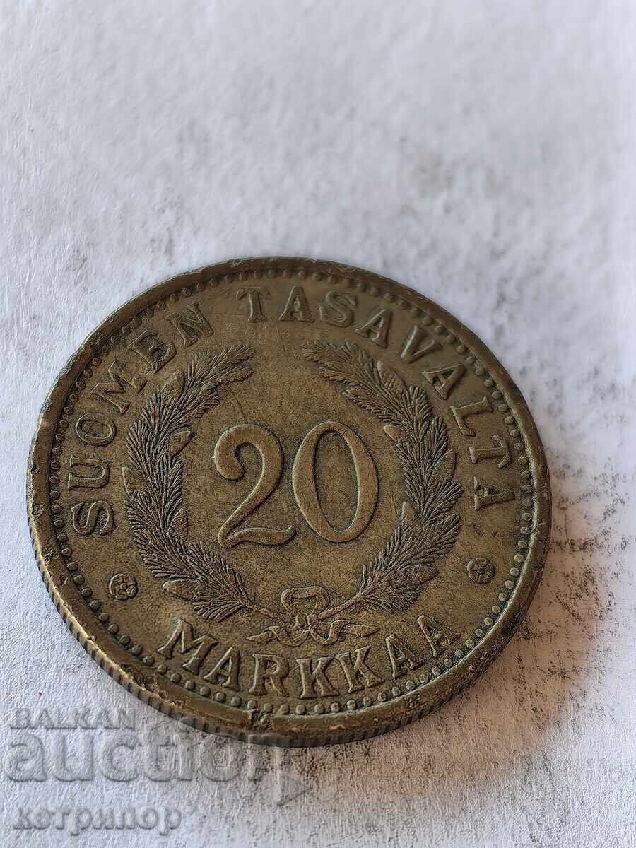 20 μάρκα Φινλανδίας 1939 γρ. χαλκός