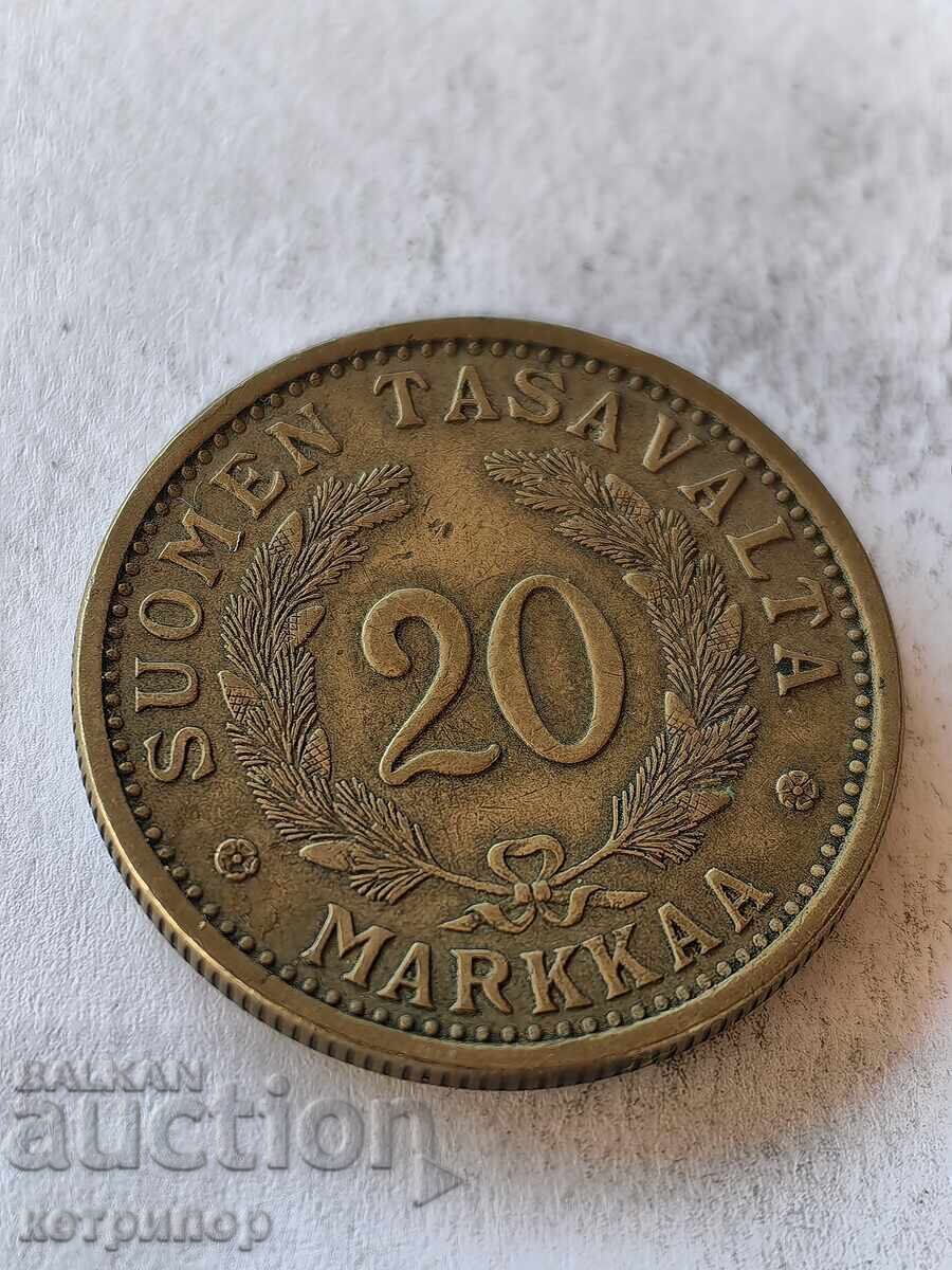 20 Markka Finland 1935 Bronze 20 Markka Finland 1935 Bronze