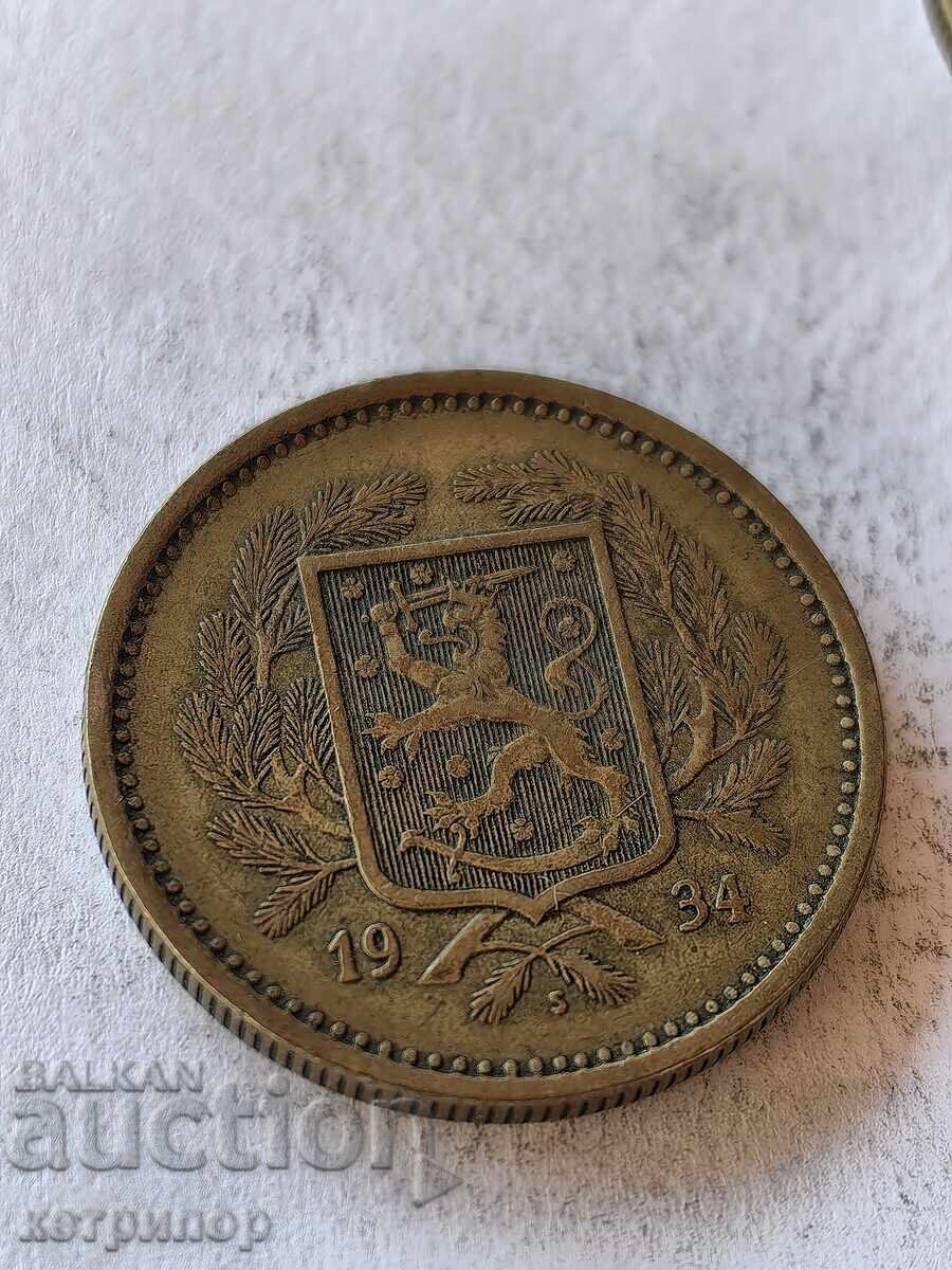 20 μάρκα Φινλανδίας 1934 γρ. χαλκός με τιμή 38.00 BGN | € 19.43