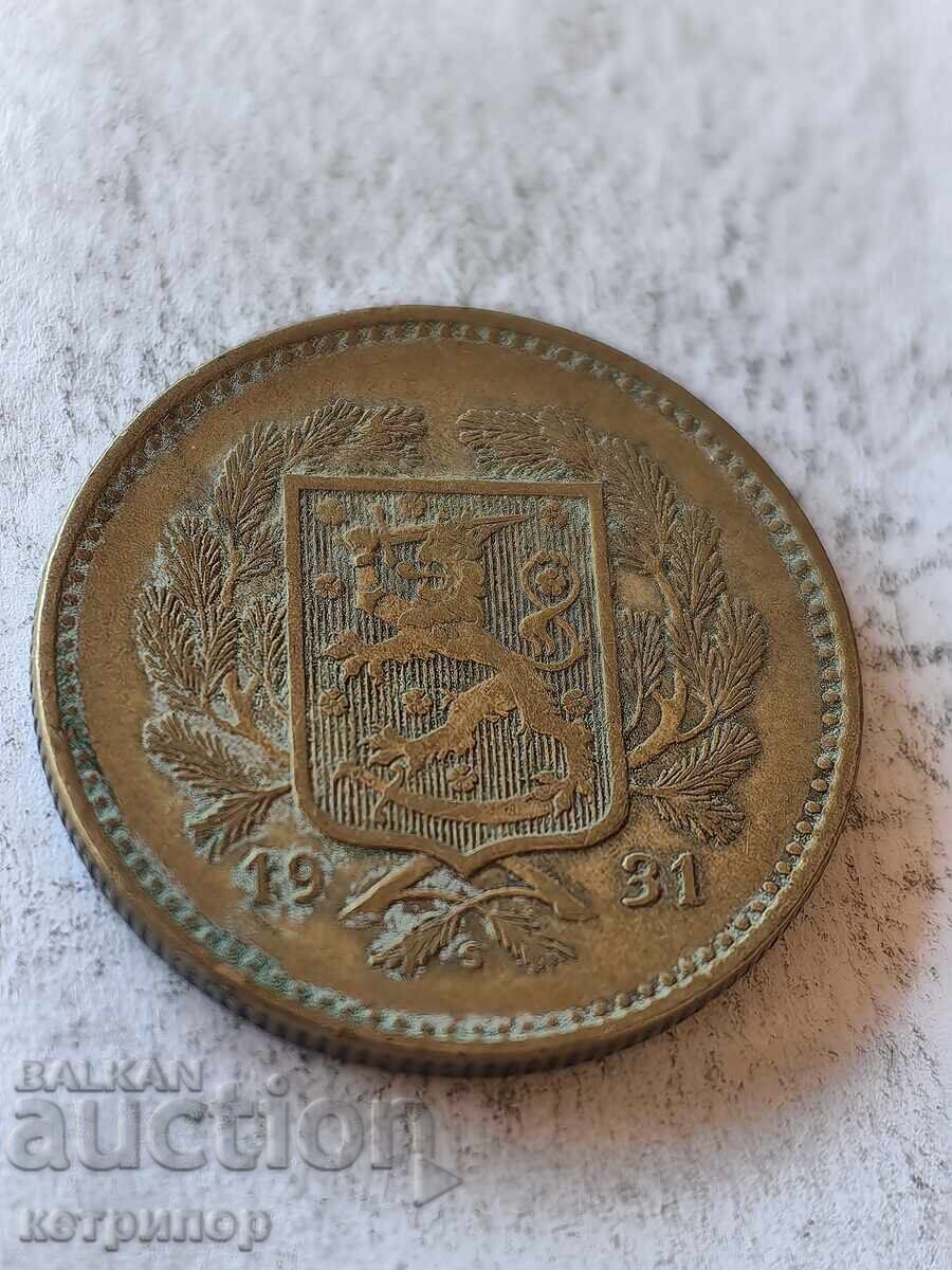 10 μάρκα Φινλανδίας 1931 γρ. χαλκός με τιμή 22.00 BGN | € 11.25 10 μάρκα Φινλανδίας 1931 γρ. χαλκός με τιμή 22.00 BGN | € 11.25