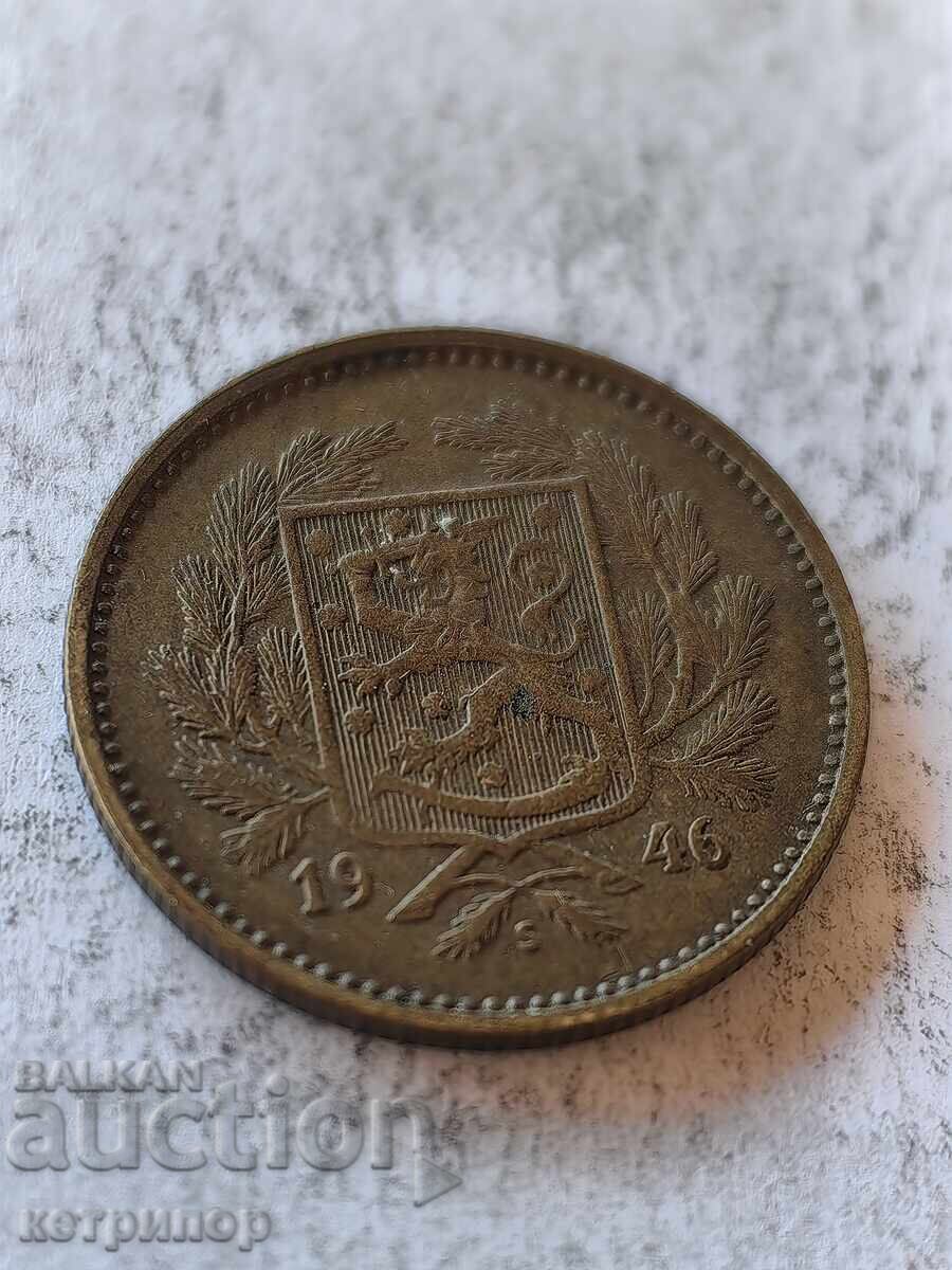 5 марки Финландия 1946 г бронз с цена 12.00 лв. | € 6.14