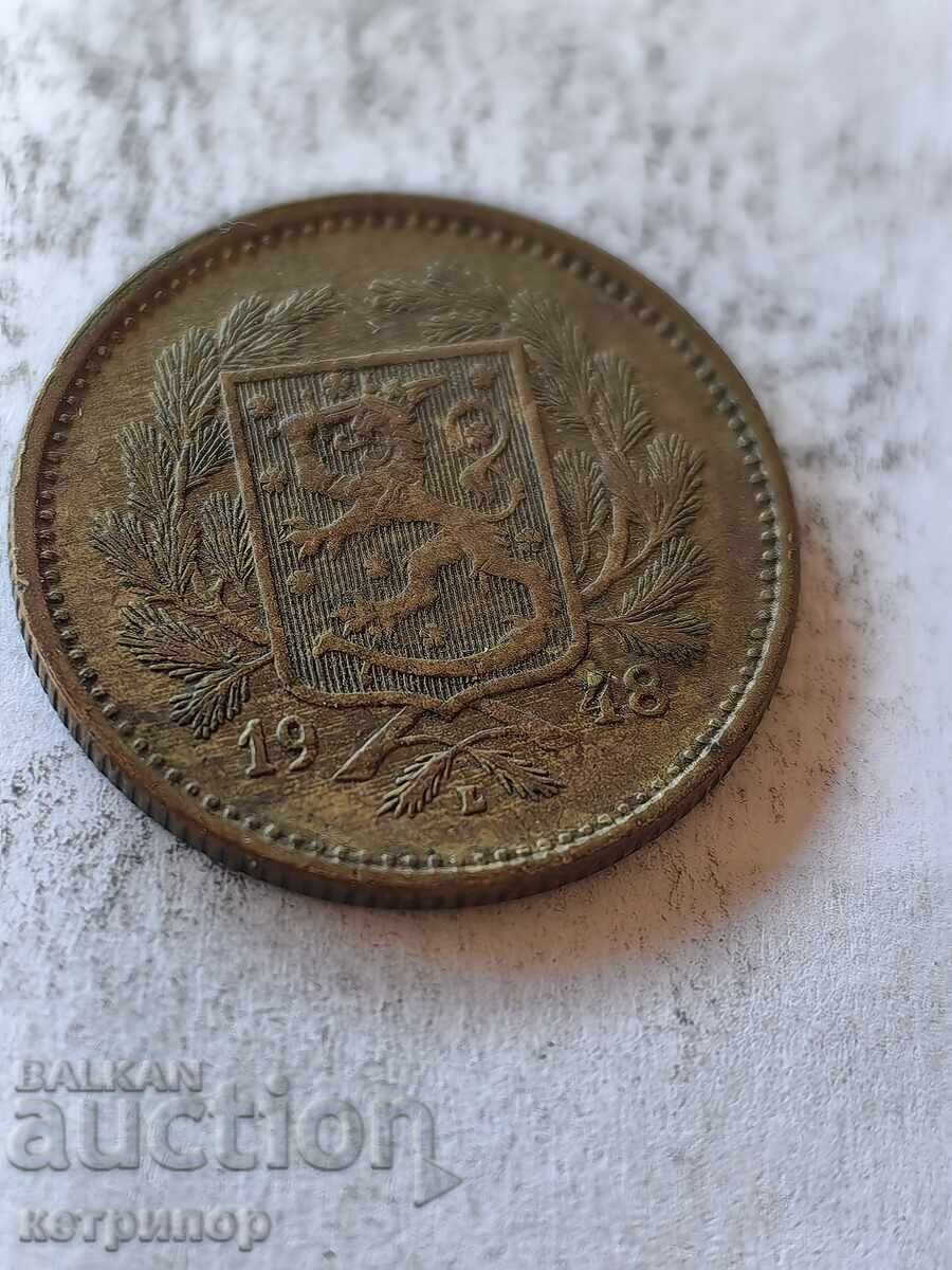 5 μάρκα Φινλανδίας 1948 χάλκινος με τιμή 12.00 BGN | € 6.14 5 μάρκα Φινλανδίας 1948 χάλκινος με τιμή 12.00 BGN | € 6.14