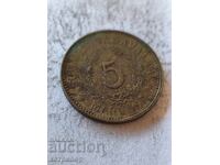 5 mărci Finlanda 1948 bronz