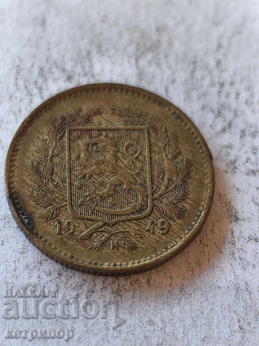 5 μάρκα Φινλανδίας 1949 χάλκινο με τιμή 12.00 BGN | € 6.14