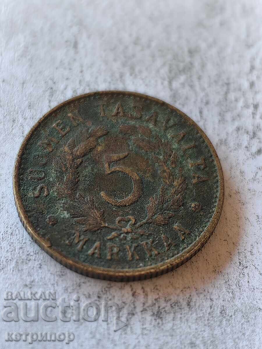 5 μάρκα Φινλανδίας 1950 χάλκινο 5 μάρκα Φινλανδίας 1950 χάλκινο