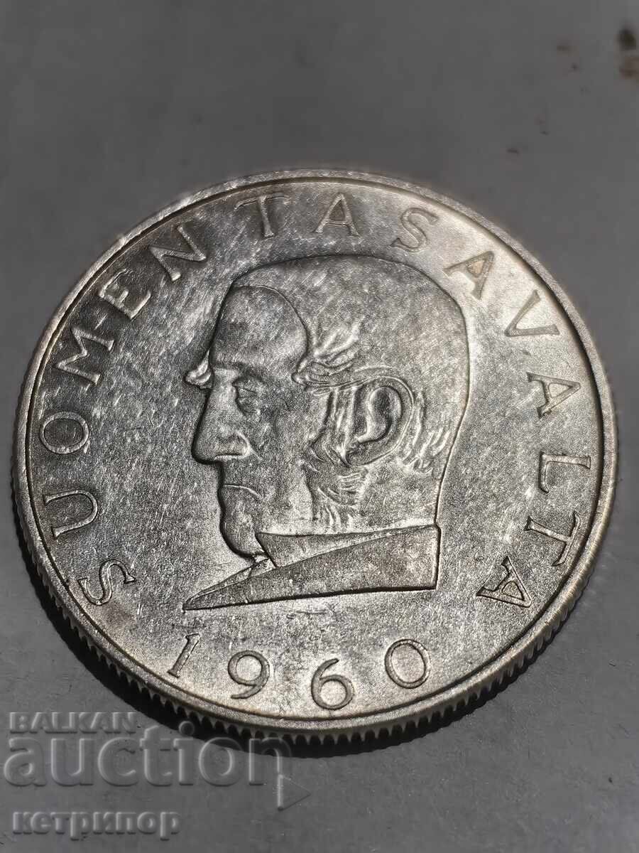 1000 μάρκα Φινλανδίας 1960 ασημένια 835 βαθμών με τιμή 67.00 BGN | € 34.26