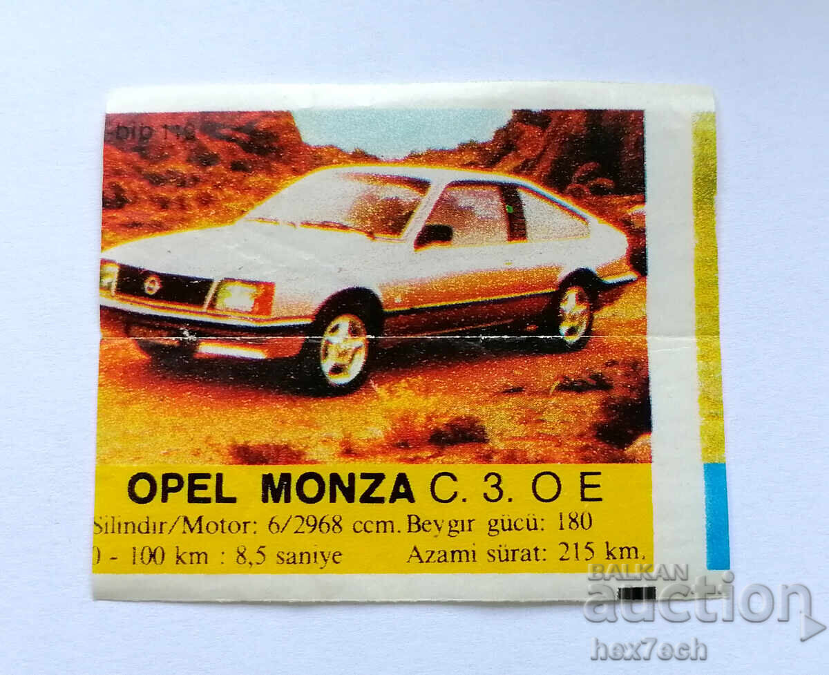 ❤️ ⭐ Εικόνα Μπιπ-Μπιπ 119 Opel Monza C. 3. O E ⭐ ❤️