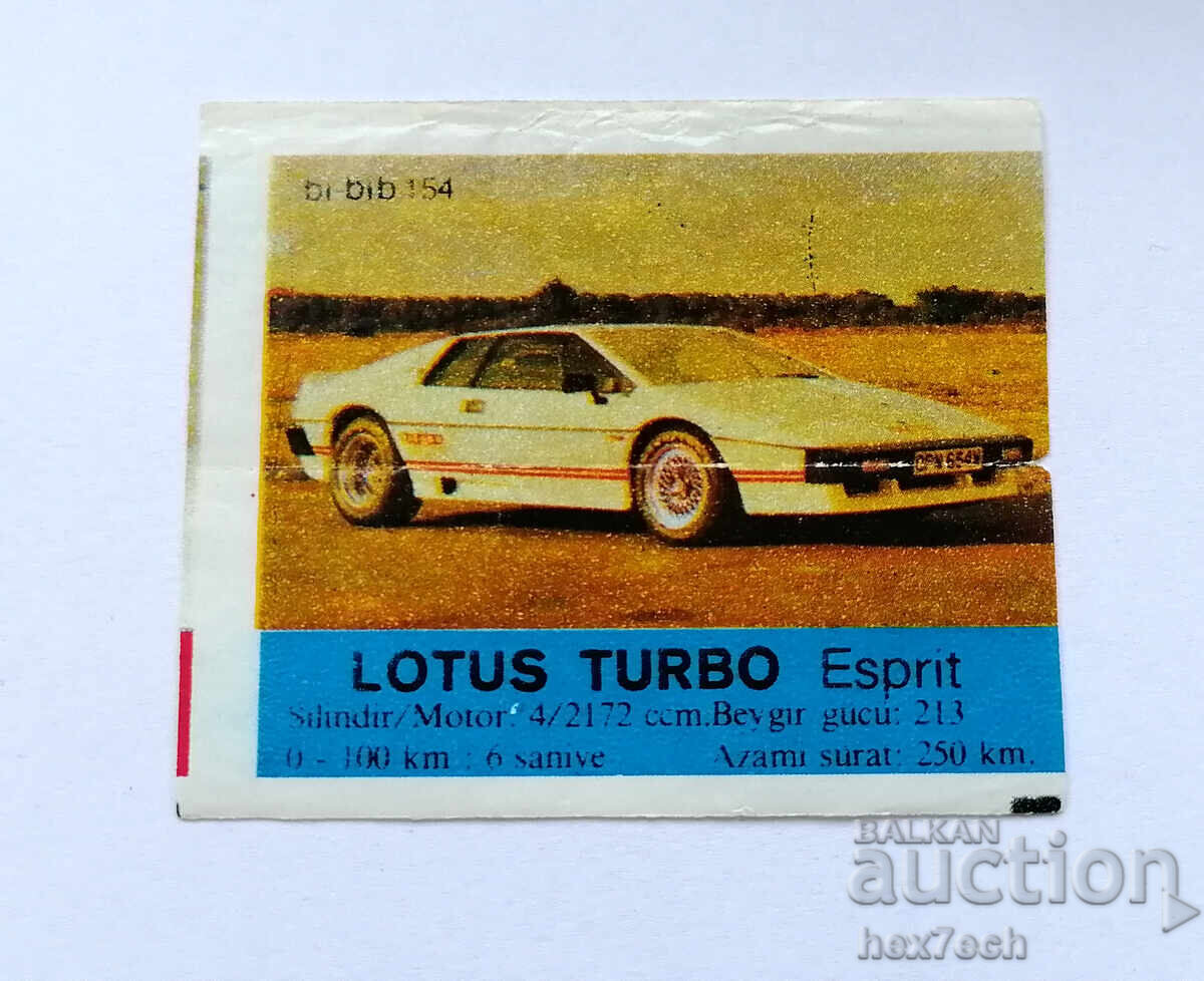 ❤️ ⭐ Imaginea Bi-Bip 154 Lotus Turbo Esprit ⭐ ❤️